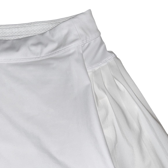 Athleta Advantage White Pleated Tennis Athletic Mini Skort Skirt - M - Picture 6 of 14